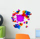 Colorful Vector Stains, Blots, Splashes Background Wall Decal