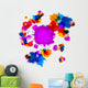 Colorful Vector Stains, Blots, Splashes Background Wall Decal