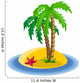 Simple Tropical Island with Palm Trees 