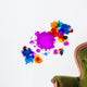 Colorful Vector Stains, Blots, Splashes Background Wall Decal