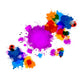 Colorful Vector Stains, Blots, Splashes Background Wall Decal