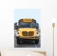 A view of the front of a school bus. Wall Mural