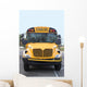 A view of the front of a school bus. Wall Mural