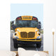 A view of the front of a school bus. Wall Mural