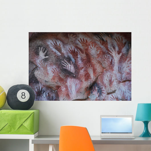 Hands Cave Wall Mural