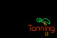 Colorful Neon Sign Advertising a Tanning Booth 