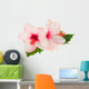 Two Pink Hibiscus Flowers Wall Decal