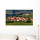 Village Beaujolais Region Wall Decal