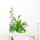 Border of fresh-picked herbs 