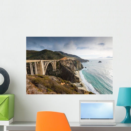 The Historic Bixby Bridge.  Pacific Coast Highway California 