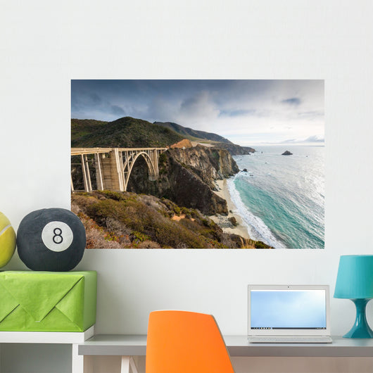 The Historic Bixby Bridge.  Pacific Coast Highway California 