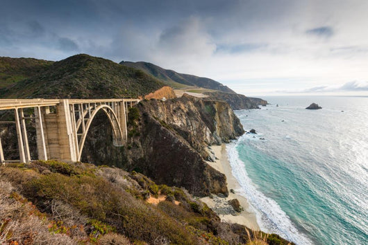 The Historic Bixby Bridge.  Pacific Coast Highway California 