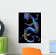 Eastern Dragon on Black Background Wall Mural