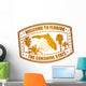 Welcome to Florida stamp Wall Decal