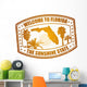 Welcome to Florida stamp Wall Decal