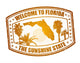Welcome to Florida stamp Wall Decal