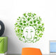 Floral Decorative Ornament Lion Wall Decal