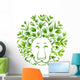 Floral Decorative Ornament Lion Wall Decal