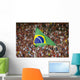 Brazilian Flag Wind inside of the Maracanâ€¹ Wall Mural