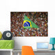 Brazilian Flag Wind inside of the Maracanâ€¹ Wall Mural