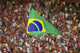 Brazilian Flag Wind inside of the Maracanâ€¹ Wall Mural