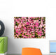 Abstract background of roses. Wall Mural