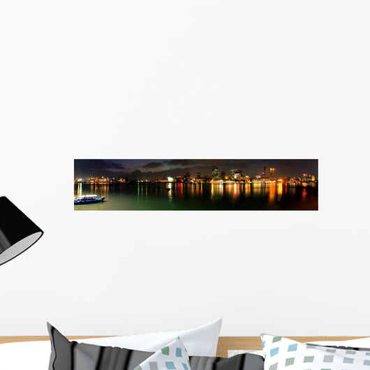 saigon night (panorama) Wall Mural