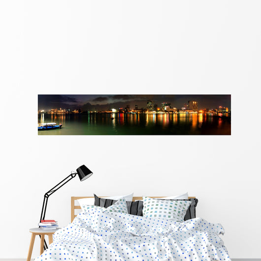 saigon night (panorama) Wall Mural
