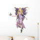 Purple Fairy with Butterfly Wall Mural
