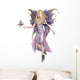 Purple Fairy with Butterfly Wall Mural