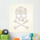 Floral Vector Skull Wall Decal