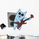 Cat in Sunglasses Plays Guitar 