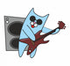 Cat in Sunglasses Plays Guitar 