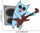 Cat in Sunglasses Plays Guitar 