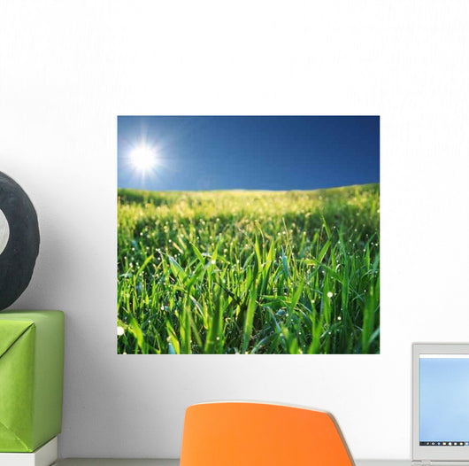 Wet Grass Wall Decal