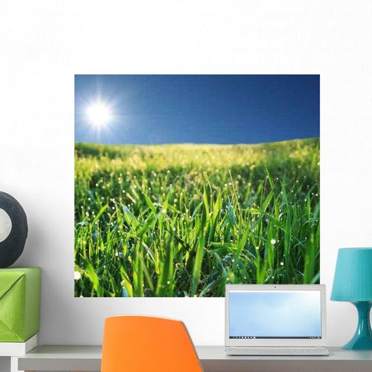 Wet Grass Wall Decal