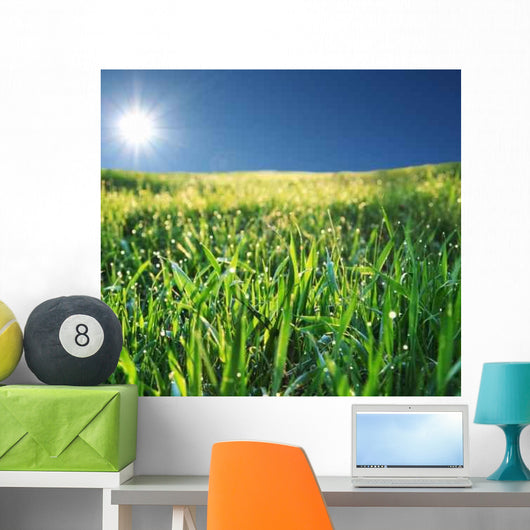 Wet Grass Wall Decal