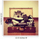 old cameras in an old suitcase 