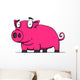 Pink Pig Wall Decal