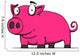 Pink Pig Wall Decal
