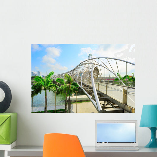 Helix Bridge Singapore Wall Decal Design 1