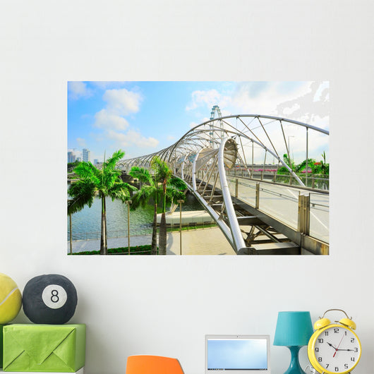 Helix Bridge Singapore Wall Decal Design 1