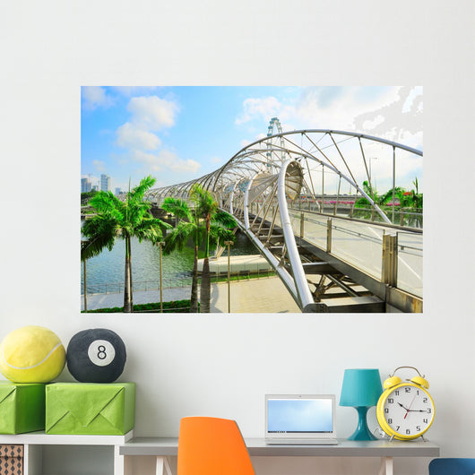 Helix Bridge Singapore Wall Decal Design 1