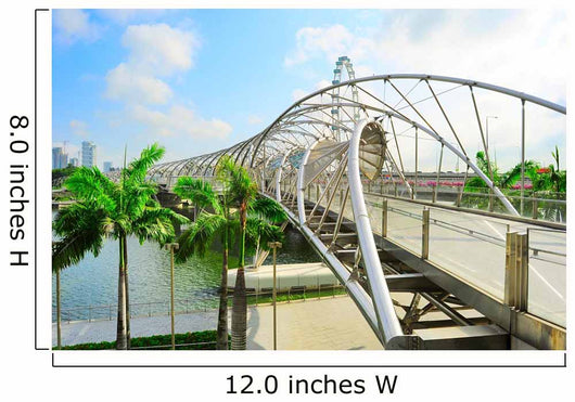 Helix Bridge Singapore Wall Decal Design 1