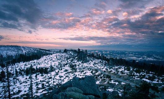 Winter landscape in bavaria, germany Wall Mural