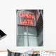 Open Late Sign 2 Wall Decal