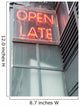 Open Late Sign 2 Wall Decal