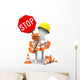 Road Sign Traffic cones Wall Decal
