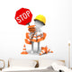 Road Sign Traffic cones Wall Decal