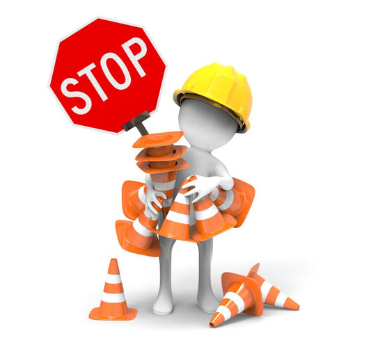 Road Sign Traffic cones Wall Decal